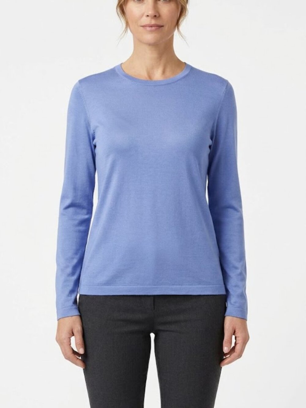 A‎ Small Classic Lands’ End long‑sleeve crewneck top